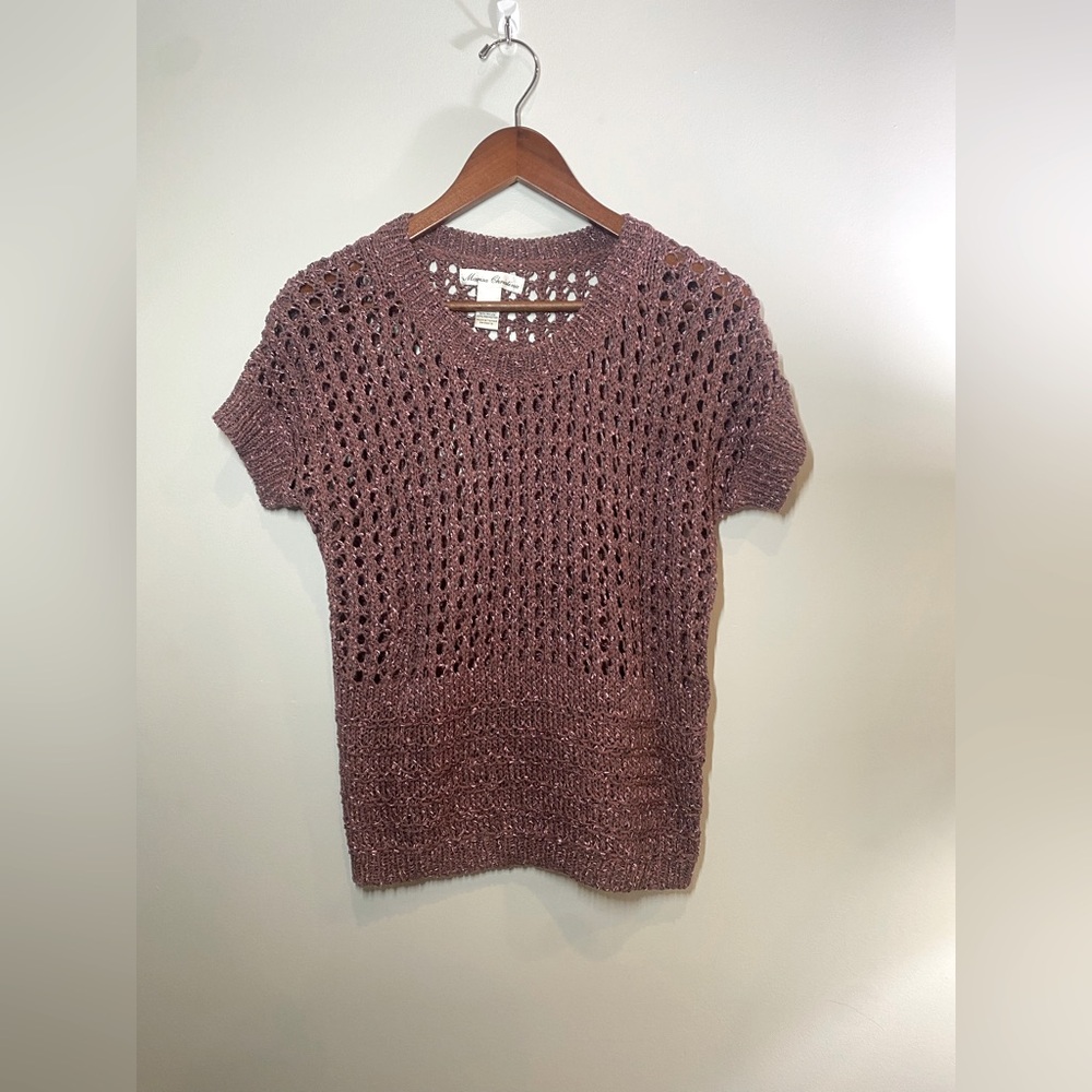 Marisa Christina open knit sweater top NWOT size Sm